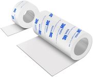 Non Slip Furniture Pads, 2 Rolls Rubber Furniture Pads Non Slip Pad, Anti Skid Pads for Furniture, Adhesive Rubber Tape for Any Furniture and Appliances 4x40 inch+1x40 inch White