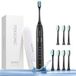 FOXSONIC Sonic Rechargeable Electric Toothbrush (BLACK)