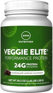MRM Nutrition Veggie Elite Performance Protein | Chocolate Mocha Flavored| Plant-Based Protein| Easy to Digest | with BCAAs| Vegan + Gluten-Free | Clinically Tested| Digestive enzymes | 30 Servings