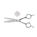 Mr Barber Essentials Series 5.5 inch, Stainless Steel Professional Hair Thinning Scissor - Silver Ergonomic Design