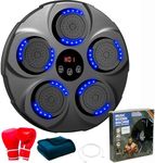 ZEAL'N LIFE 2025 Pro Music Boxing Machine for Adults, Bluetooth Music Punching Machine with Gloves, Electronic LED Boxing Training Equipment Wall Mounted, 9 Modes & 9 Speeds, Home Indoor Trainer