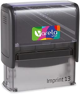 Sello Personalizado Imprint 13 de caucho con tinta - Sello autoentintable y automático para Empresa, dirección (56 x 20 mm)