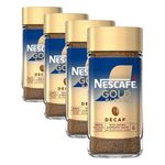 NESCAFÉ Gold Blend Decaf Premium Instant Coffee, Rich Aroma and Smooth Taste Gold Blend Decaf Coffee, 190g (Pack of 4)