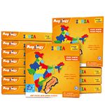 Imagimake Mapology : States of India Map Puzzle - Educational Toy and Learning Aid for Boys and Girls - Return Gift Combo for Birthday - Age 5 Years and Above - 12 Pieces