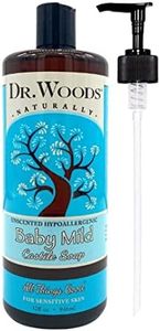 Dr. Woods Unscented Baby Mild Castile Soap with Pump, 32 Ounce