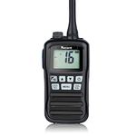 RS-25M VHF Marine Radio Waterproof IP-X7 156-162MHz Band Professional Marine Transceiver Walkie Talkie Rechargeable 16 Channel Handheld Two Way Radio with Battery Charger for Boating Fishing