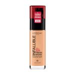 L’Oréal Paris Liquid Foundation, Full Coverage, Lasting Wear, With Vitamin C, Infallible Fresh Wear, Shade: 455 Natural Buff