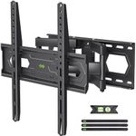 USX MOUNT UL Listed Full Motion TV Wall Mount for Most 32-70 inch TVs up to 110lbs, Wall Mount TV Bracket with Dual Swivel Articulating Arms, Max VESA 400x400mm and 16" Wood Studs, XMM021