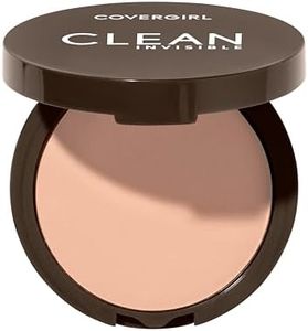 COVERGIRL - Clean Invisible Pressed Powder, Lightweight, Breathable, Vegan Formula, Talc- and fragrance-free - Classic Beige - 130