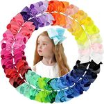 30PCS Big 6 Inch Hair Bows for Girl