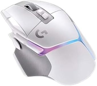 Logitech G502 X PLUS LIGHTSPEED Wireless RGB Gaming Mouse - White - LIGHTFORCE hybrid switches, LIGHTSYNC RGB, HERO 25K gaming sensor, compatible with PC