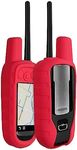 kwmobile Case Compatible with Garmin Alpha 100 - GPS Handset Navigation System Soft Silicone Skin Protective Cover - Red