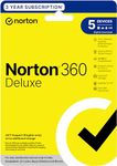 Norton 360 Deluxe |5 Users 3 Years|Total Security for PC, Mac, Android or iOS|Additionally Includes Dark Web Monitoring, Password Manager, PC Cloud Back Up, SafeCam for PC |Email Delivery in 2 Hrs