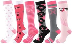 Ztexkee 6 Pairs Women's Knee High C