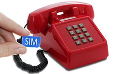 Opis PushMeFon Mobile: SIM Desk Phone/GSM Phone/Mobile Phone For Elderly/Retro Mobile Phone/GSM Telephone/Desk Phone SIM/Phone With SIM Card/SIM Card Desk Phone/SIM Landline red