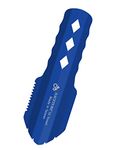 Ultralight Backpacking Trowel Aluminum Shovel Small Potty Multitool with Longer Handle Design Essential for Hiking, Camping and Survival Bags (Blue)