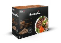 Weber SmokeFire Hardwood Pellets | Oak Cooking Pellets, Best for Beef | 8 kg Box | BBQ & Wood Pellets Smoker Fuel | 100% Natural, Sustainable Wood for Barbeques & Wood Fired Grills (18295), Brown