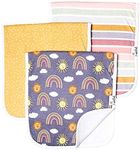 Copper Pearl Baby Burp Cloth Large 21''x10'' Size Premium Absorbent Triple Layer 3-Pack Gift Set "Hope", 245 grams