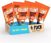 Todd's Better Snacks Egg-Cellent Protein Puffs, Sea Salt & Vinegar – 12g Protein, Gluten-Free, Paleo-Friendly, Baked, GLP-1 Compliant – Healthy Snack, Made with Egg Whites – 2.5 Oz (Pack of 4)
