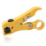 AODE Universal Cutter Stripper for Flat or Round UTP Cat5 Cat6 Cable Coax Cable Stripping Tool 200359