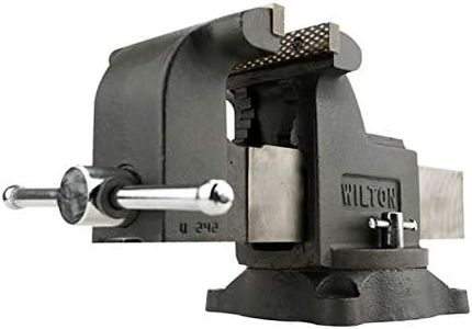 Wilton Shop Bench Vise, 8" Jaw Width, 8" Max Jaw Opening, 4" Throat (Model WS8)