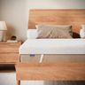 NewentorLife 7cm Firm Mattress Topper Kingsize Bed, Memory Foam Mattress Topper Kingsize, Back Pressure Relieve, Breathable Washable Cover, Adjustable Straps, OEKO-TEX Certified, 100 Nights Trial