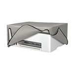 kwmobile Dust Cover Compatible with HP Smart Tank 7005 / Smart Tank 5000 - Printer Case - Fabric Protector Cover - Light Grey