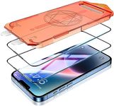 UniqueMe for iPhone 13 / iPhone 13 Pro/iPhone 14 Screen Protector - 6.1 inch [Auto-Dust Kit], Tempered Glass Film 10X Anti Scratch [9D Full Coverage], 2 Pack