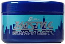 Lusters S-Curl 360 Wave Control Pomade 3 Ounce (88ml) (3 Pack)