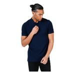 JACK & JONES Men's Polo Tshirt Casual Cotton Collared Neck Short Sleeve Tee Top for Men -Blue -XL