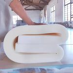 LXJDDLD 3/4.5/5/6.5cm Massage Table Mattress Topper,Spa Bed Padding with Breathing Hole,Memory Foam Mattress for Beauty Salon Bed,Square Head Massage Accessories Protective Pad,White 6.5cm,60x185cm