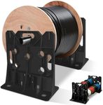 Glosaie Multi Purpose Wire Dispenser Holds Spools Up to 34" In Diameter, Load Capacity 330 LBS, A Set, Black