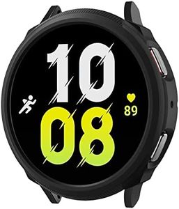 Spigen Liquid Air Armor Funda Compatible con Galaxy Watch 5 44mm / Galaxy Watch 4 44mm (2021) - Negro Mate