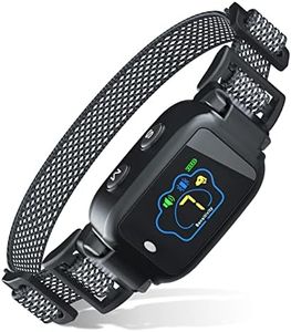 MASBRILL Bark Collar-No Shock Bark Collar for Large Medium Small Dog-Rechargeable Anti Dog Bark Collar with Adjustable Sensitivity and Intensity Beep Vibration Bark Control Device