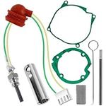 Glow Plug Repair Kit 12V 2KW 5KW 8KW Parking Diesel Heater Glow Ignition Plug Kit with Filter and Removal Fitting Tool Ceramic Air Heater Glow Plug Repair Kit for Parking Heaters