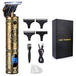 Suttik Hair Clippers for Men, Professional Hair & Beard Trimmer for Men, T-Blade Hair Edgers Clippers, Gold Knight Close-Cutting Trimmers, Cordless Clippers for Hair Cutting