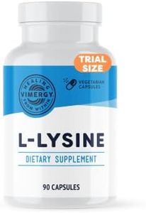 Vimergy L-Lysine 500MG Capsules, Trial Size - 90 Servings – Essential Amino Acid – Supports Immune System, Healthy Skin, Muscles, Bone & Tissue – Vegetarian, Non-GMO, No Gluten, Kosher (90 Count)