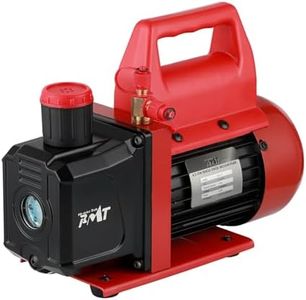 PB Motor Tech 4.5CFM 1/3HP Single-stage Vacuum Pump, 110V/60Hz Rotary Vane Vacuum Pump for HVAC Systems, Autmotive and Household Air Conditioning Maintenance, No Oil Included