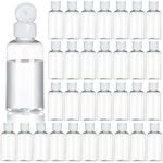100Pack 1.7oz/50ml Plastic Empty Squeeze Bottles with Flip Cap Hand Sanitizer Bottle small travel Size bottles Refillable Container for Shampoo Lotion Cream Body Soap Baby Shower Wedding Party Favors