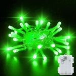 Dalugo Green Fairy Lights, 3M 30 LED Green Halloween Lights with 6h Timer, IP65 Waterproof Battery Powered Fairy Lights for Indoor Outdoor Halloween Christmas Decorations