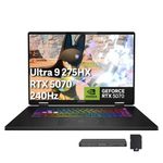 MSI Crosshair 18" QHD+ 240Hz Gaming Laptop, Intel Core Ultra 9 275HX, GeForce RTX 5070 8GB GDDR7, 64GB DDR5, 3TB Storage(2TB SSD+1TB Docking Station Set), 24-Zone RGB Backlit Keyboard, Win 11, Black