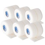 TIGERTAPES - Pack of 6 | 5cm x 4.5m (White) - Tiger Club Non Tear Elastic Adhesive Bandage - Sports Tape for Knee, Ankle, Elbow, Wrist Joint Support | Strapping Tape for Medical Use