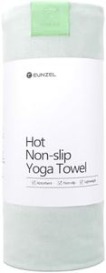 Eunzel Hot Yoga Towel, Super Absorbent Yoga Mat Towel Soft Suede Microfiber Non-Slip Towel for Bikram Pilates and Yoga Mats 72" x 26.5", Green