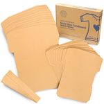 Smart Deco Cardboard Shirt Form 30 Piece Pack! 10x Youth Cardboard Shirt Form 10 Large Cardboard Inserts and 10 Expanders! Cardboard for Tshirt Painting, Holiday Arts and Crafts