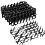 Ley's 12 Pack Anti Cat Spikes, 15 x 20cm Cat Scarers for Garden, Animal Deterrent Mat for Indoor & Outdoor, Humane Repellent for Fox & Dogs