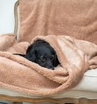 Waterproof Dog Blankets for Large Dogs Washable - Sherpa Dog Blanket for Bed, Pet Covers for Couches and Sofas, Cars 60x80