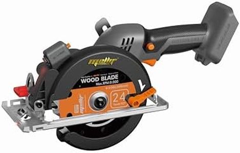 Mellif Circular Saw Compatible with Dewalt 20V Max Battery (TOOL ONLY), Compact Brushless Tile Saw with 2’’ Max Cut Depth, Laser Guide, 5-1/2’’ & 5’’ Blades, 2 Scale Rulers, for Wood, Stone & Plastic