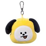 AURORA BT21 Official Merchandise, CHIMMY Plush Key Clip, 61333, Yellow, one Size