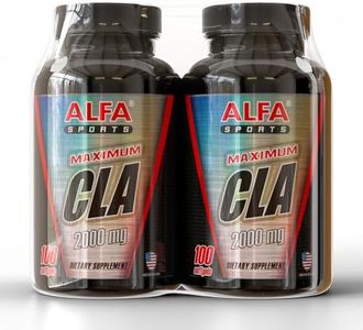 ALFA VITAMINS Maximum CLA 2000 mg – Conjugated Linoleic Acid Supplement for Active Lifestyles - 100 Softgels 2 Pack