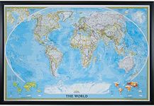 Craig Frames Wayfarer, Classic World Push Pin Travel Map